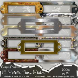 Metallic Book Plates Designer Rescource