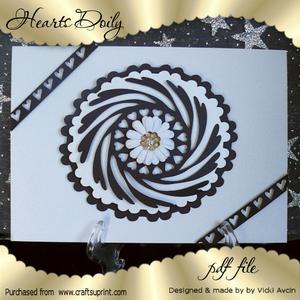 Hearts Doily