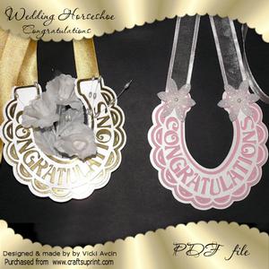 Wedding Horseshoe Congratulations