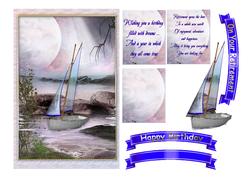 Sailing Boat Retirement/birthday Card