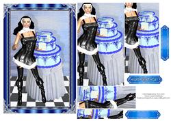 Kinky Nun Male Birthday Card