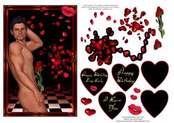 I Hearts You Birthday/valentines Card