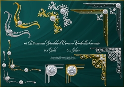Gold and Silver Diamond Corners