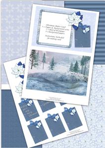 Snowy Christmas Shaker Card Kit