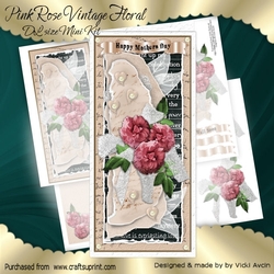 cup906809_543 - Pink Roses Vintage Floral