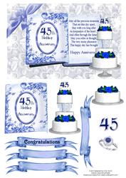45th Sapphire Wedding Anniversary