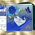 Sapphire Floral & Swirl Page Curl Kit