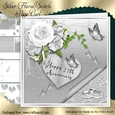Silver Floral & Swirl Page Curl Kit
