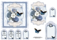 Blue Vintage Style Floral