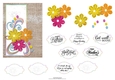 Rainbow Floral on Hessian Quilled Look