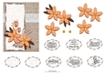 Orange Floral on Hessian Quilled Look