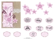 Pretty in Pink Floral on Hessian Quilled Look