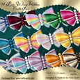 14 Lace Edged Ribbon Butterflies