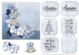 Blue Christmas Floral