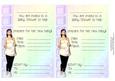 Cream Baby Shower Invitations