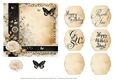Black with White Rose Journal Style