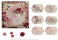 Pink with Red and Pink Roses Journal Style