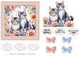 Watercolour Floral and Cats
