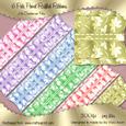 Pale Floral Ruffled Ribbons