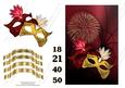 Red and Gold Masks Birthday