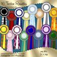 16 Tartan Rosettes
