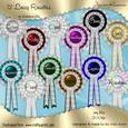 12 Lace Rosettes