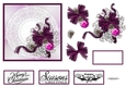 Pink and Black Ribbon Christmas Doily
