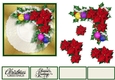 Red Pointsettia Christmas Doily