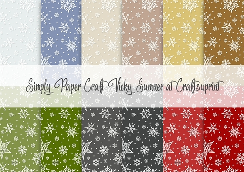 Christmas 5 Snowflake 1 Digital Paper