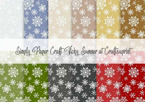 Christmas 5 Snowflake 2 Digital Paper