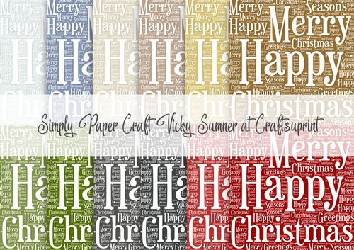 Christmas 5 Word Art 1 Digital Paper