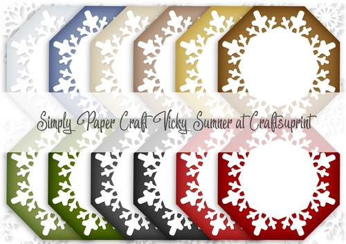 Christmas 5 Snowflake Topper
