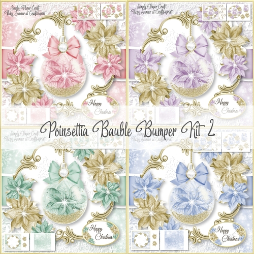 Poinsettia Bauble Bumper Kit 2