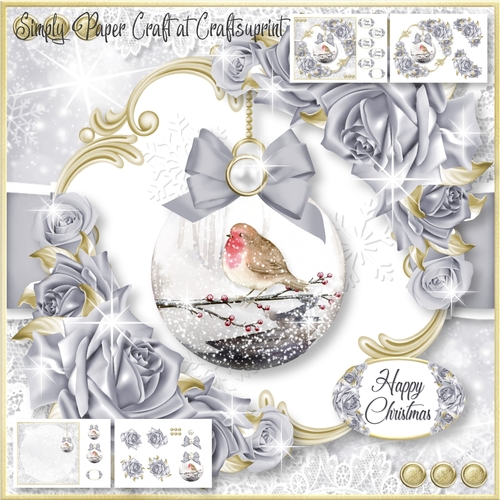Rose and Bauble Christmas and Birthday 3