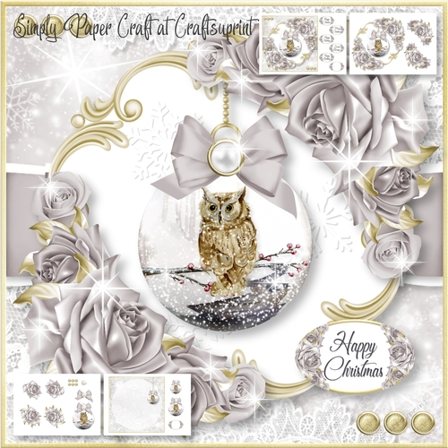Rose and Bauble Christmas and Birthday 6
