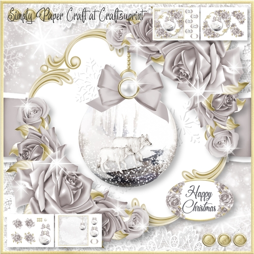 Rose and Bauble Christmas and Birthday 8