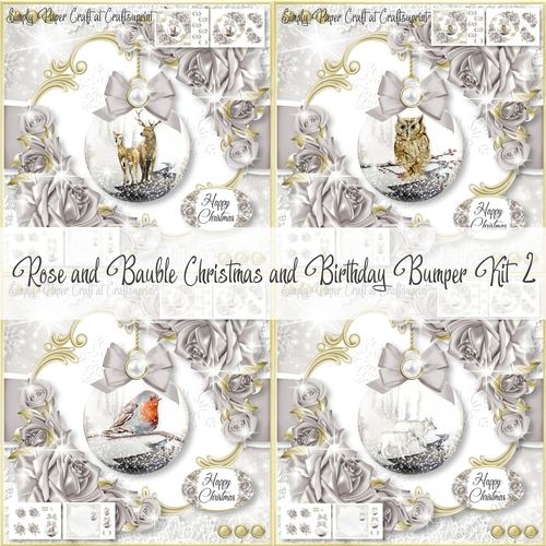 Rose and Bauble Christmas and Birthday Bumper Kit 2