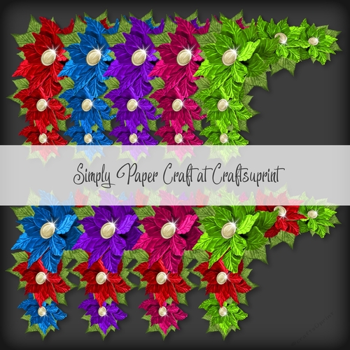 Bright Ponsettia Corner Vignette