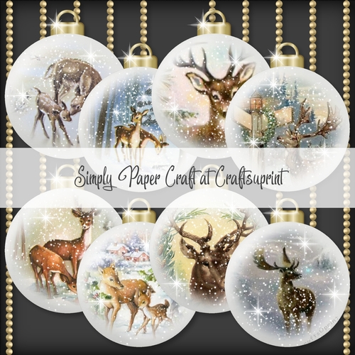 Vintage Deer Bauble