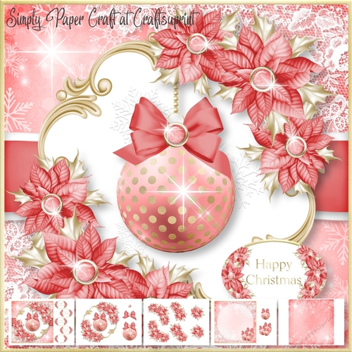 Pink and Gold Bauble 1