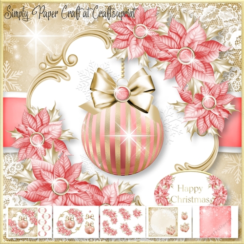 Pink and Gold Bauble 2