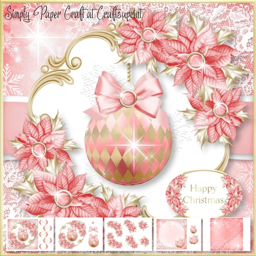 Pink and Gold Bauble 4