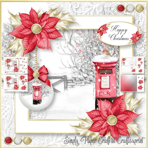 Framed a Touch of Red Christmas 1