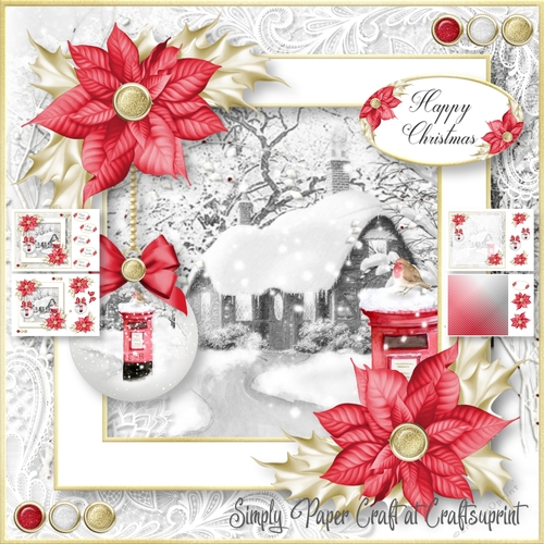 Framed a Touch of Red Christmas 4