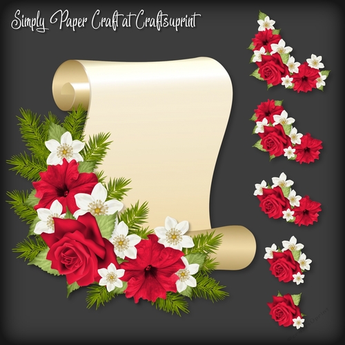 Festive Scroll PNG and JPG