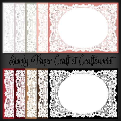 Winter Berries Lace Panel Topper