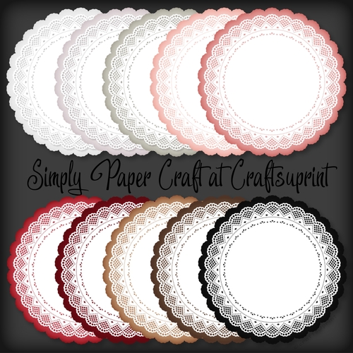 Winter Berries Mat and Doily 1