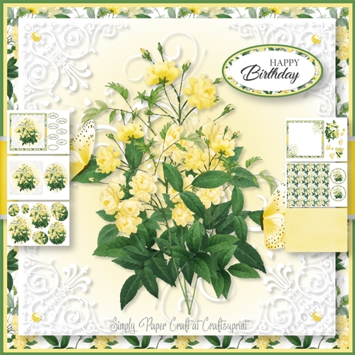 Vintage Flowers and Butterflies 2