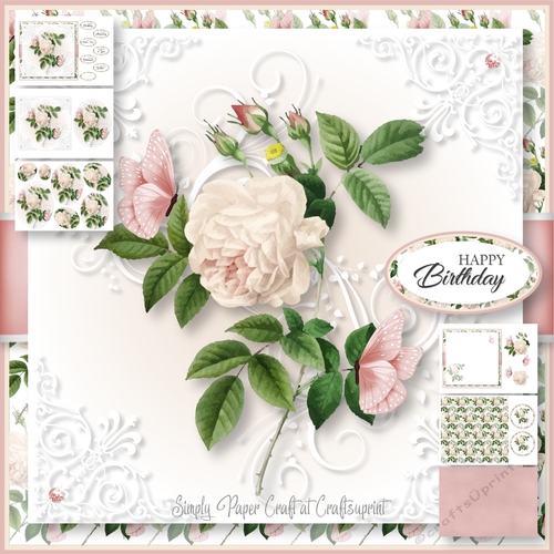 Vintage Flowers and Butterflies 8