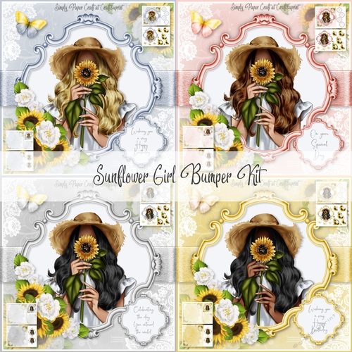 Sunflower Girl Bumper Kit